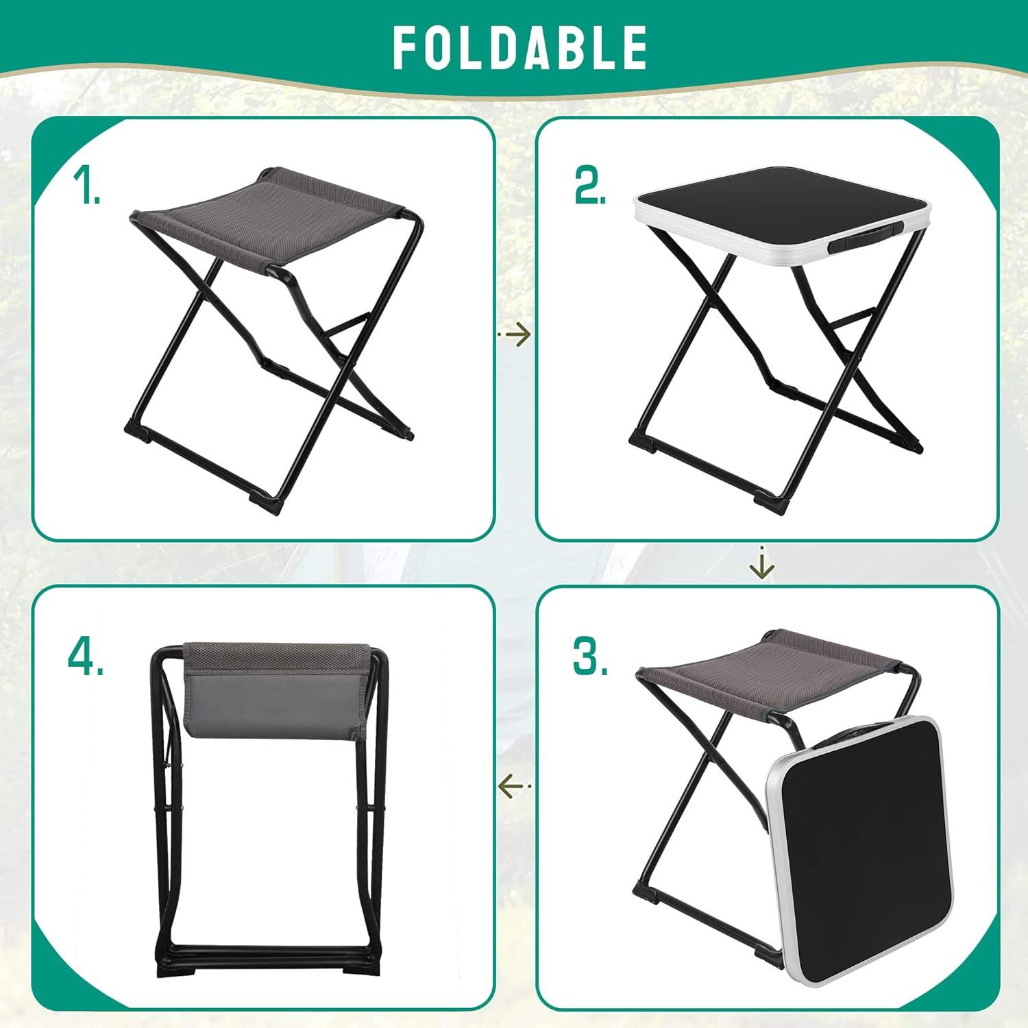 image:imageSUNNYFEEL Outdoor Folding Table Lightweight Mesh Compact Camping Table Roll Up Top 2 People Portable Camp Tables with Carry Bag for PicnicCookingBeachTravelBBQ3 in 1black1set