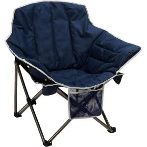 image:imageSUNNYFEEL Oversized Camping Chair Heavy Duty Folding Moon Chair Large Sofa Chair for Adults 500 LBS Portable Camp Lawn Chair with Storage Bag for Beach Trip Lawn Outdoor Camp for Adults amp Carry BagNavy Blue