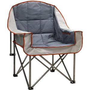 image:imageSUNNYFEEL Oversized Extra Large Padded Camping Chair Outdoor Portable Folding Camp Chair Large Camp Lounge Chairs Heavy Duty for Adults Fishing Sports Trip
