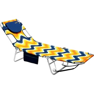 image:imageSunnyFeel Lounge Beach Chair for Adults with Face Hole Backpack Reclining Beach Chairs Lay Flat Sun Face Down Tanning Chair Portable Folding Camping Cot for Outside Pool Sunbathing ReadingOrange Wave